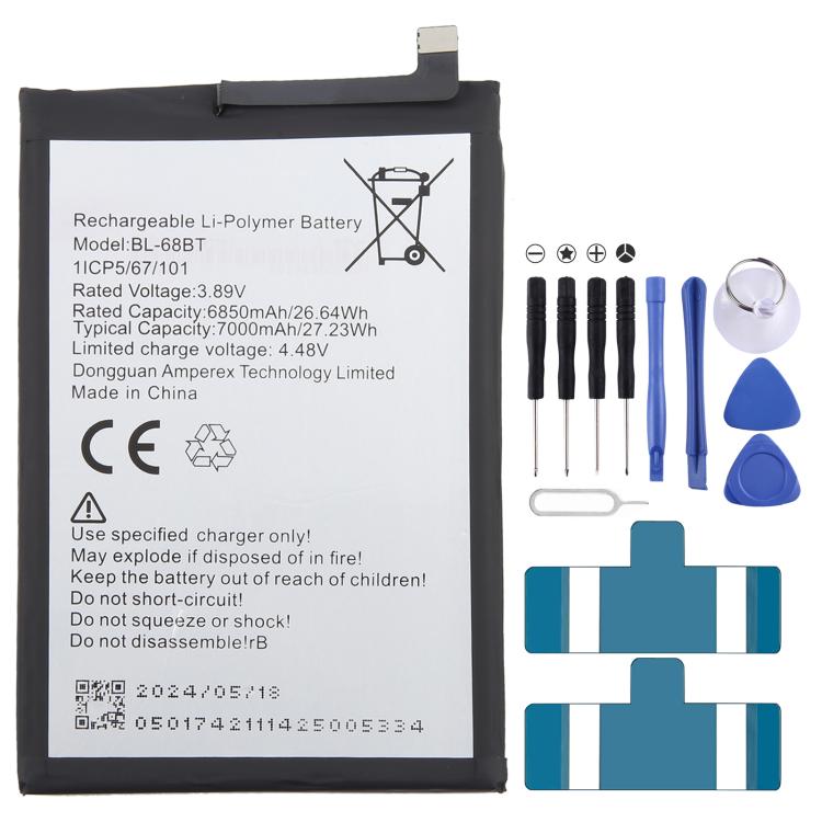 Sostituzione della batteria, For Tecno POVA NEO 2 / NEO 3 LH6 BL-68BT 7000mAh, For Tecno Transsion Spark GO 2023 BL-49NT 4900mAh, For Tecno Spark 10 Pro BL-49ST 5000mAh, For Tecno POP 5 BL-48BT 5000mAh, For Tecno BL-5ABI / BL-5AAI BL-5AAT 5000mAh Sostituzione della batteria, For Tecno POVA NEO 2 / NEO 3 LH6 BL-68BT 7000mAh, For Tecno Transsion Spark GO 2023 BL-49NT 4900mAh, For Tecno Spark 10 Pro BL-49ST 5000mAh, For Tecno POP 5 BL-48BT 5000mAh, For Tecno BL-5ABI / BL-5AAI BL-5AAT 5000mAh